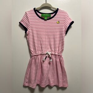 Masters Girls Pink and White Tie Waist Dress Size 3T